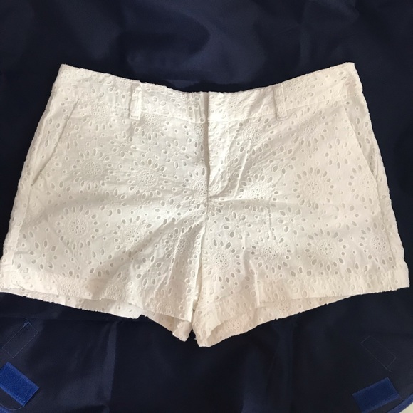 LOFT Pants - Loft White Eyelet Shorts